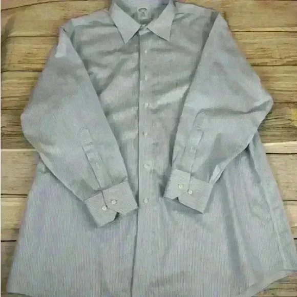 Brooks Brothers Mens Long Sleeve Button Down Shirt size 17 1/2 - 2/3 - Picture 4 of 7